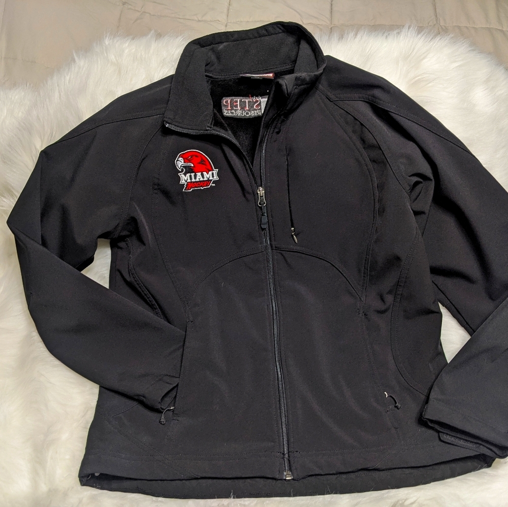 ♥️MIAMI UNIVERSITY HOCKEY ZIP JACKET SIZE MEDIUM